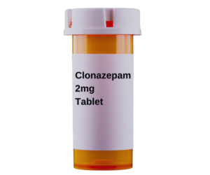Clonazepam 2mg tablet bottle – Generic Rivotril medication